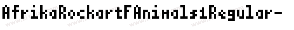 AfrikaRockartFAnimals1Regular-rvPx字体转换