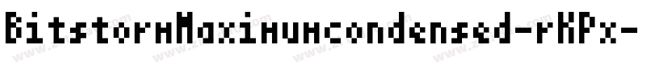 BitstormMaximumcondensed-rKPx字体转换