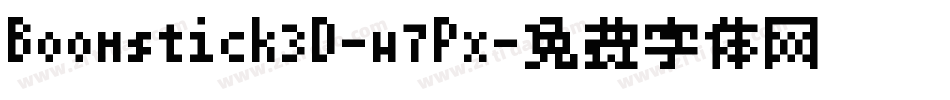 Boomstick3D-w7Px字体转换