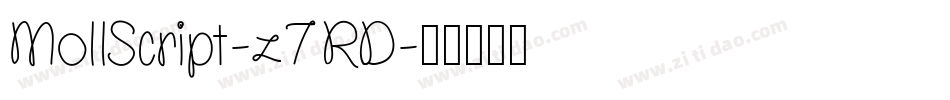 MollScript-z7RD字体转换