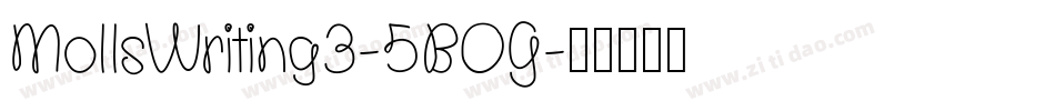 MollsWriting3-5BOG字体转换