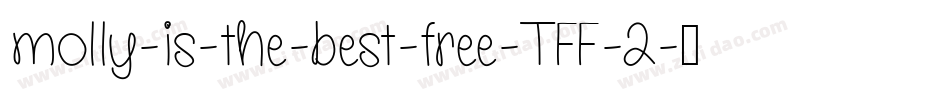 molly-is-the-best-free-TFF-2字体转换