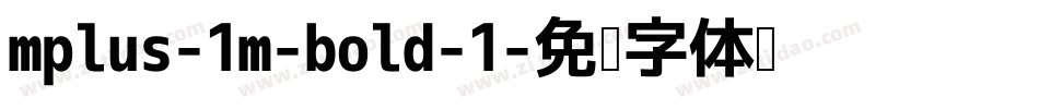 mplus-1m-bold-1字体转换