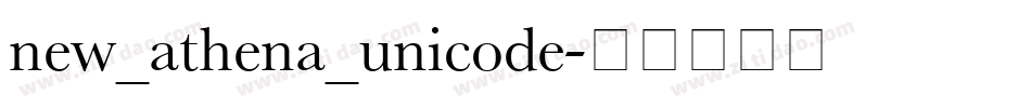 new_athena_unicode字体转换