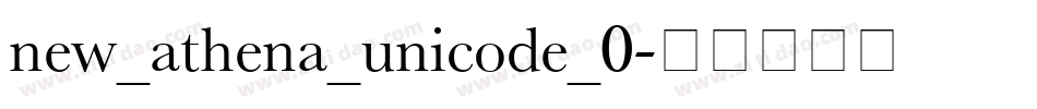 new_athena_unicode_0字体转换