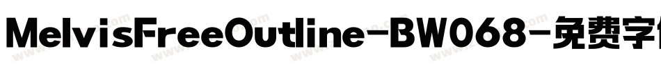 MelvisFreeOutline-BW068字体转换