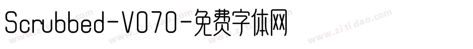 Scrubbed-V070字体转换