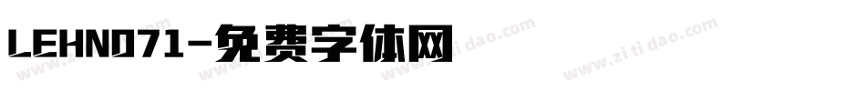 LEHN071字体转换