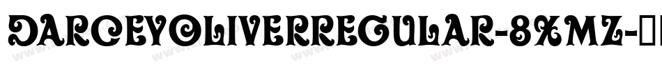 DarceyOliverRegular-8Xmz字体转换