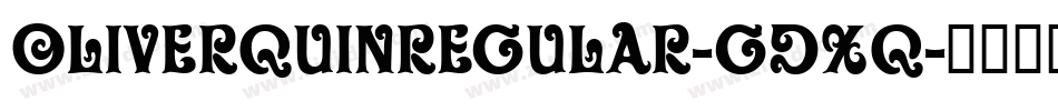 OliverQuinRegular-GDxq字体转换