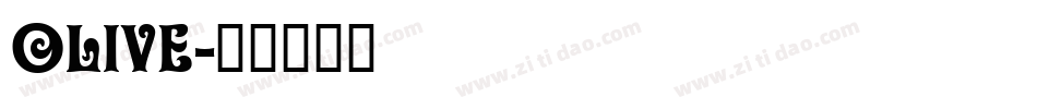olive字体转换