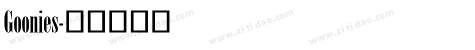 Goonies字体转换