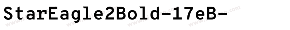 StarEagle2Bold-17eB字体转换