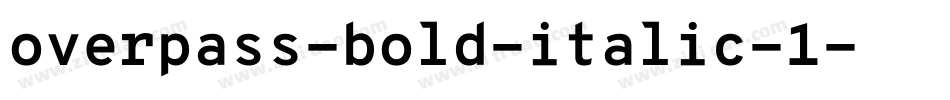 overpass-bold-italic-1字体转换