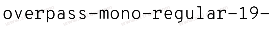 overpass-mono-regular-19字体转换