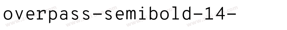 overpass-semibold-14字体转换