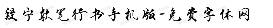 段宁软笔行书手机版字体转换