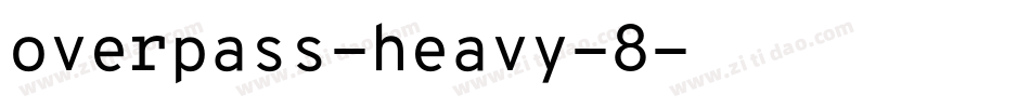 overpass-heavy-8字体转换