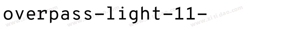 overpass-light-11字体转换