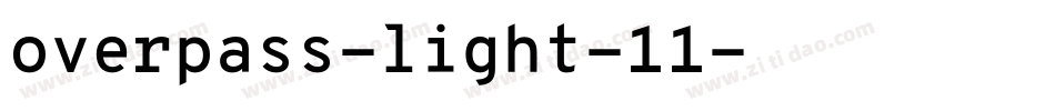 overpass-light-11字体转换