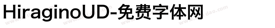HiraginoUD字体转换