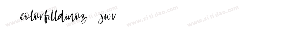 101ColorFillDinoz-6jwv字体转换
