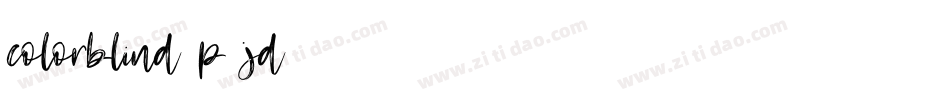 Colorblind-p5JD字体转换