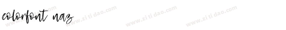 Colorfont-nAz0字体转换