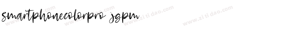 SmartphoneColorPro-Jgpm字体转换