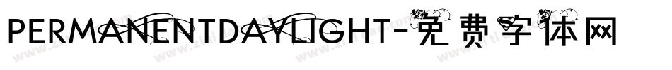 PERMANENTDAYLIGHT字体转换