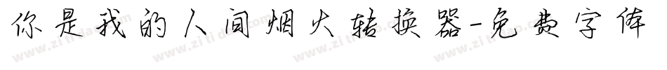 你是我的人间烟火转换器字体转换