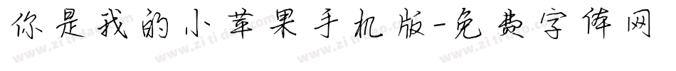 你是我的小苹果手机版字体转换