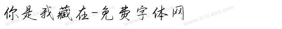 你是我藏在字体转换