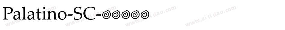 Palatino-SC字体转换