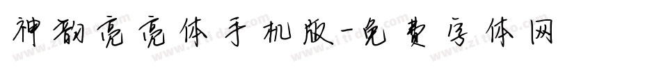 神韵亮亮体手机版字体转换