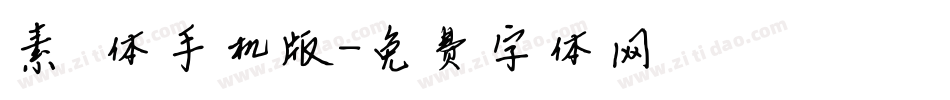 素笺体手机版字体转换