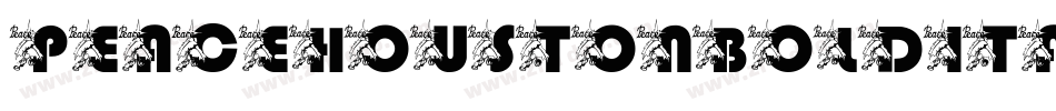 peacehoustonboldital字体转换