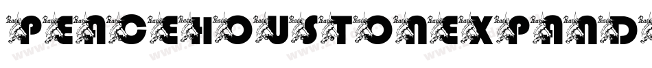 peacehoustonexpandital字体转换