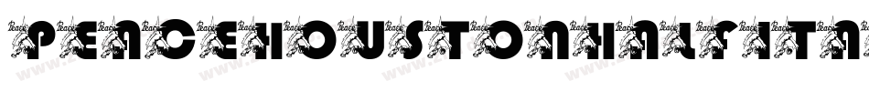 peacehoustonhalfital字体转换