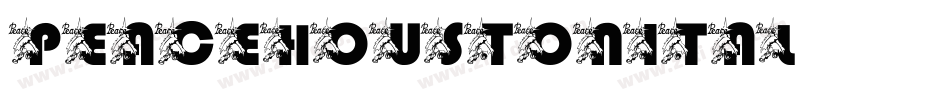 peacehoustonital字体转换