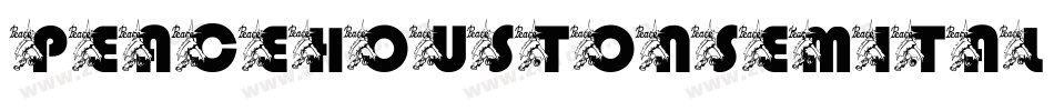 peacehoustonsemital字体转换