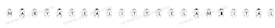MaryAteALittleLambItalicLeft-A0w6字体转换