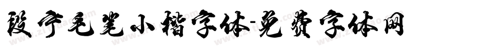 段宁毛笔小楷字体字体转换