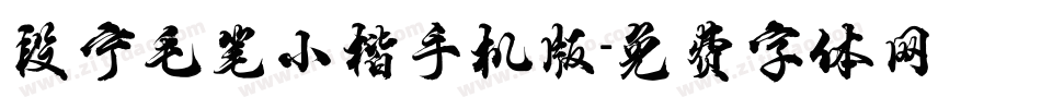 段宁毛笔小楷手机版字体转换