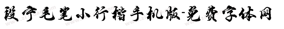 段宁毛笔小行楷手机版字体转换