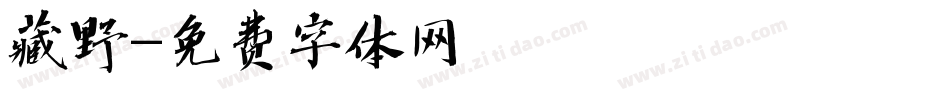 藏野字体转换