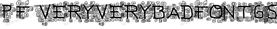 Pf_veryverybadfont6s字体转换