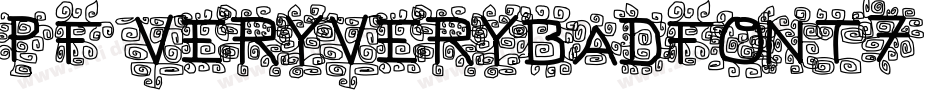 Pf_veryverybadfont7字体转换