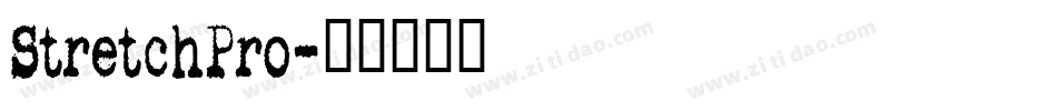 StretchPro字体转换