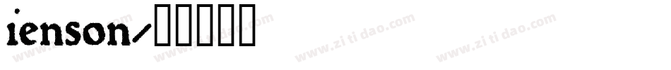 jenson字体转换